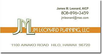 JM Leonard business card