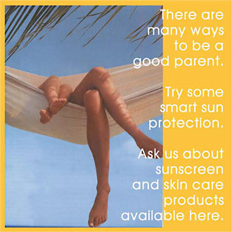 Sunscreen poster